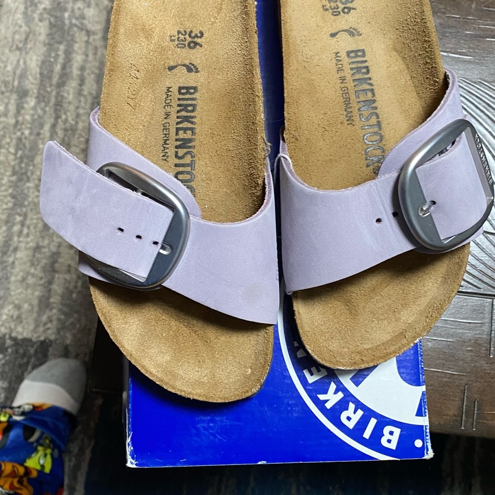Birkenstock Women's Sandals in Light Purple Big Buckle